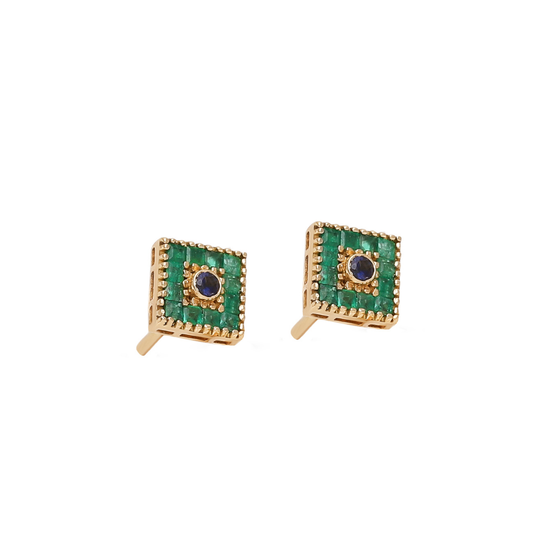 Lotus Small Square Earring