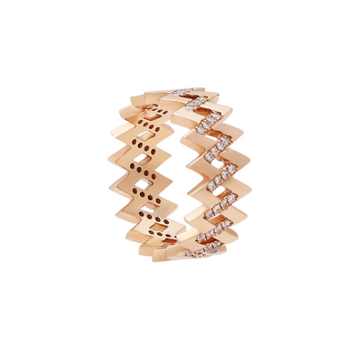 Viva Large Zigzag Diamond Ring