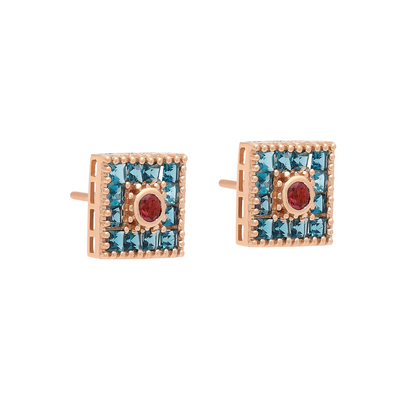 Lotus Large Square Earring