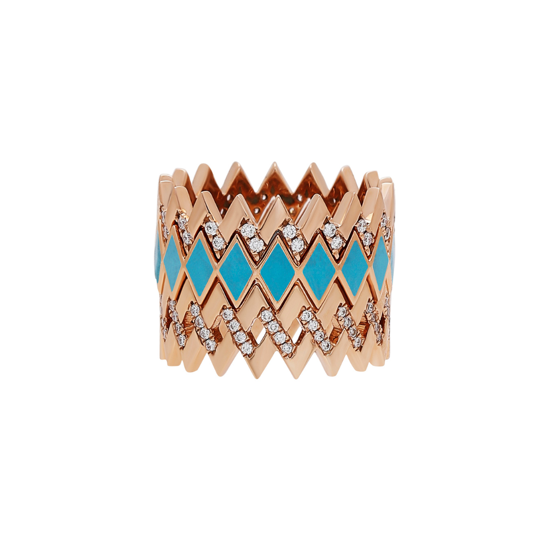 Viva Small Zigzag Diamond Ring