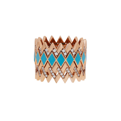 Viva Large Zigzag Diamond Ring