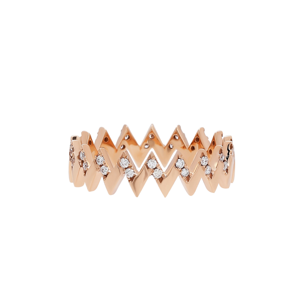 Viva Small Zigzag Diamond Ring