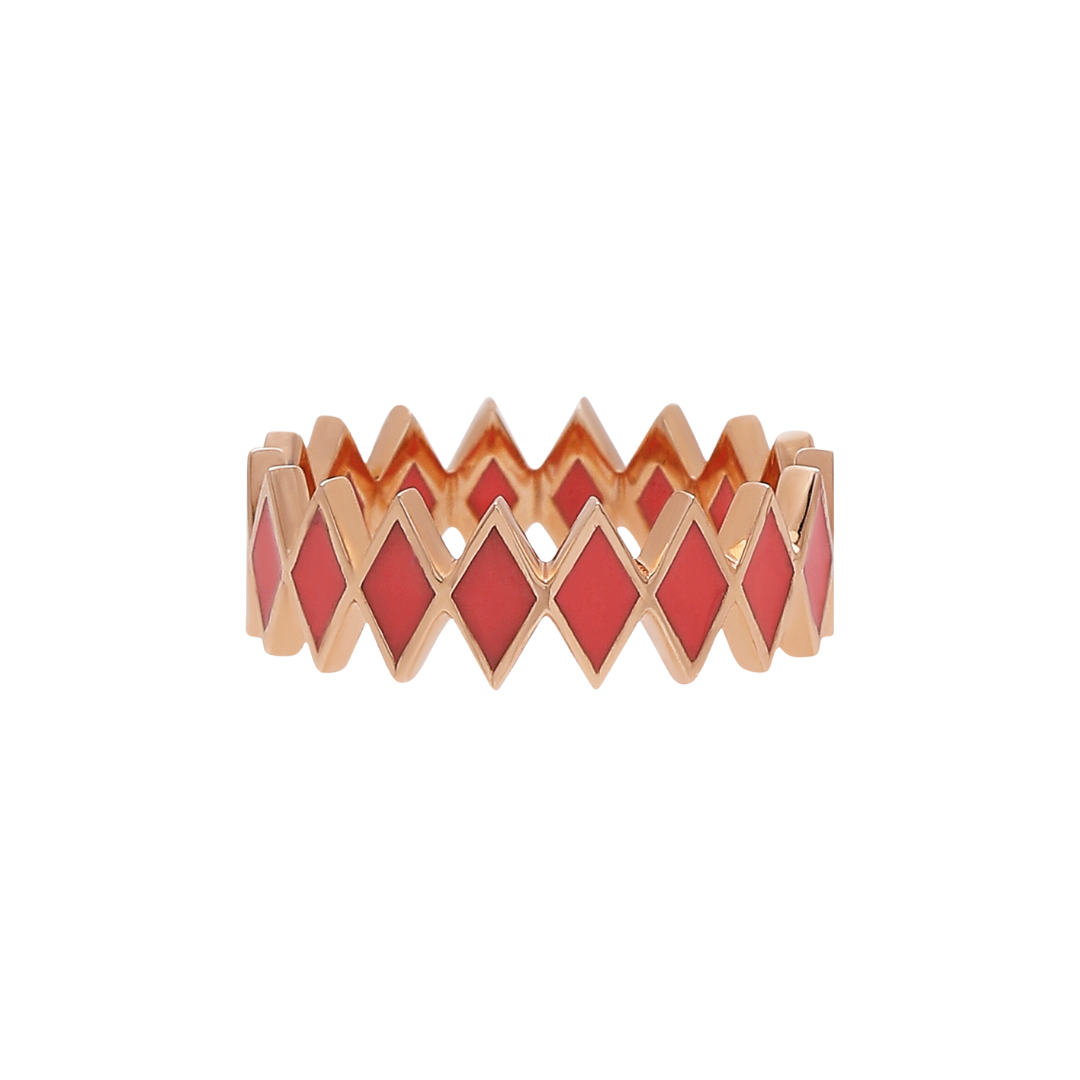 Viva Zigzag Stone Ring