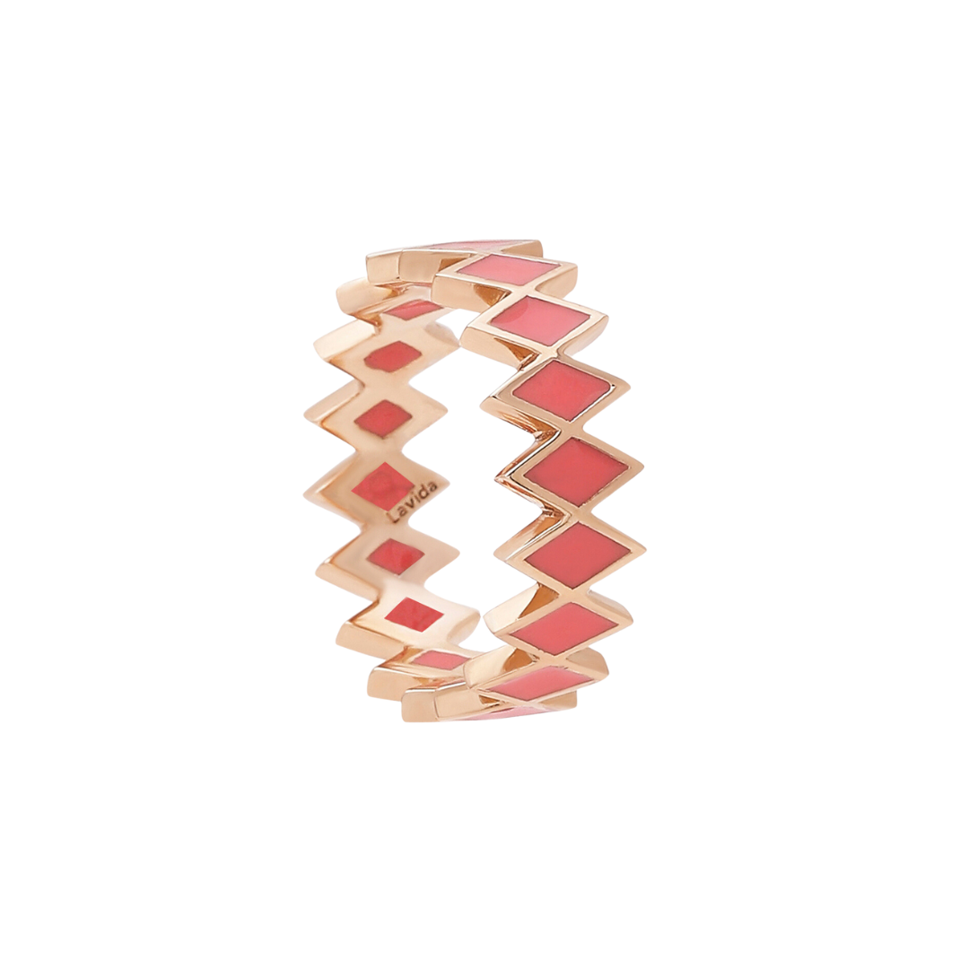 Viva Zigzag Stone Ring