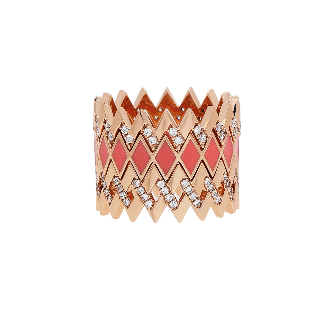 Viva Small Zigzag Diamond Ring