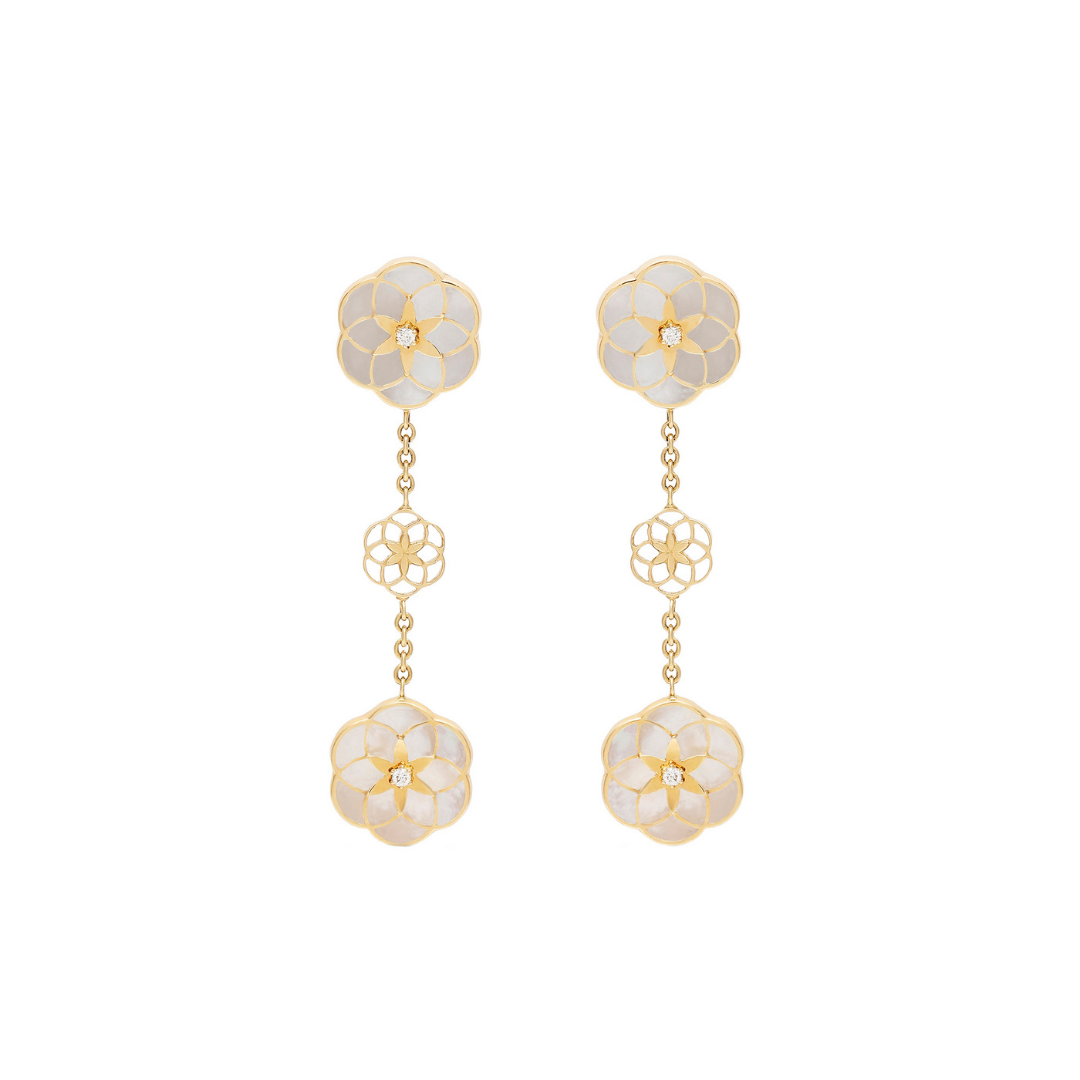 Flower Of Life Dangling Earring