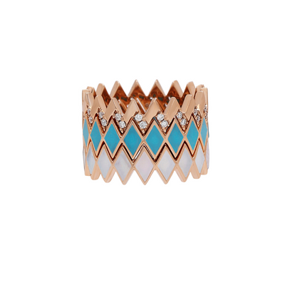 Viva Small Zigzag Diamond Ring