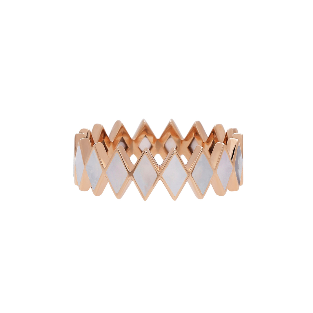 Viva Zigzag Stone Ring