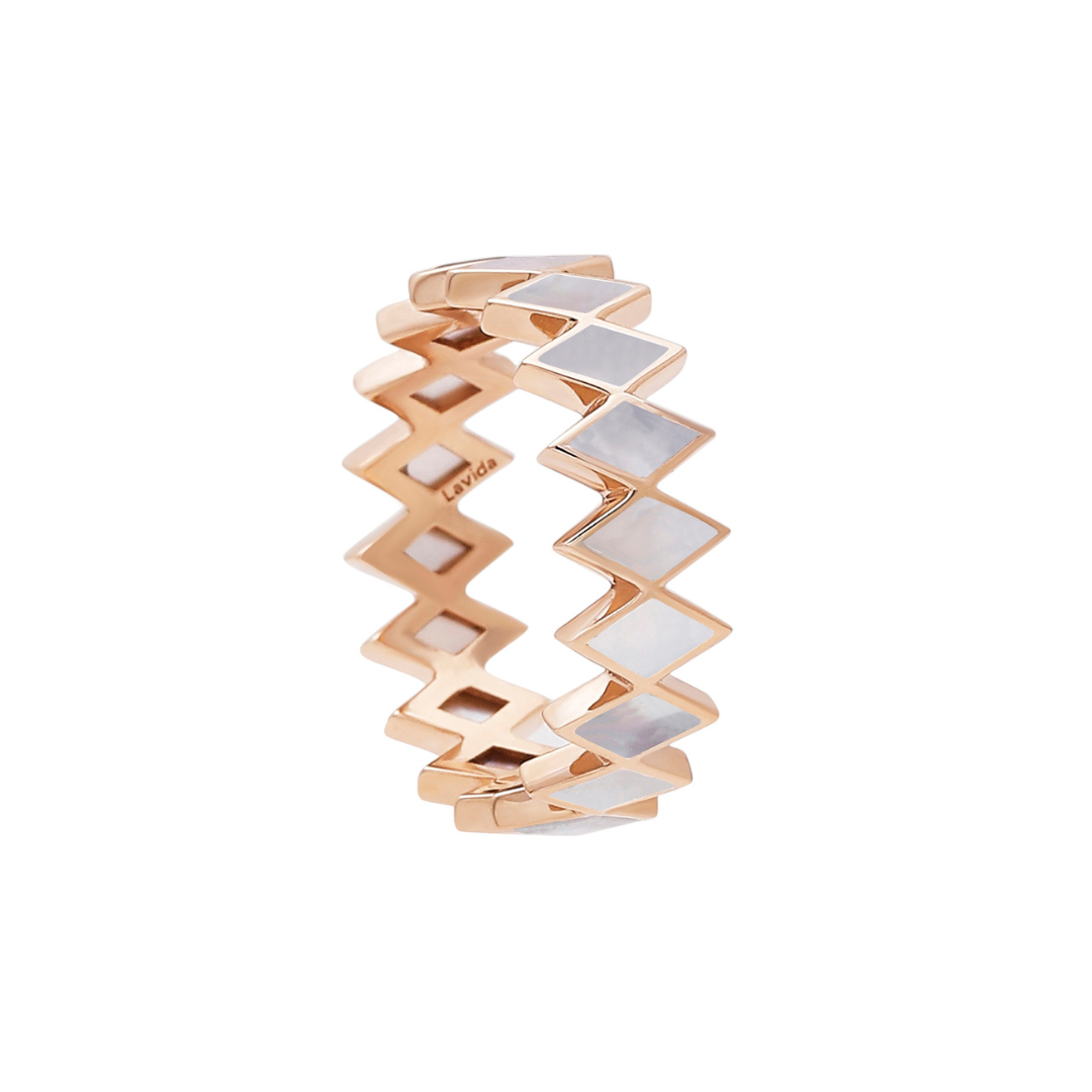 Viva Zigzag Stone Ring