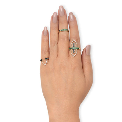 Lotus One Line Ring