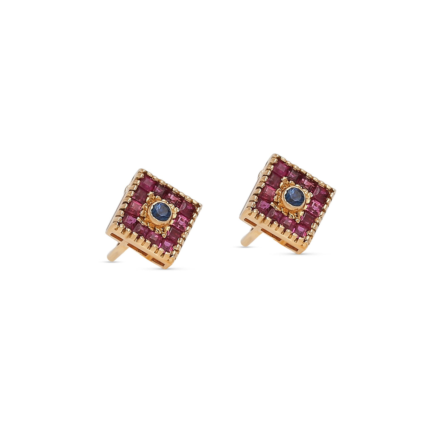 Small Square Lotus Earring - La Vida JewelleryEarring